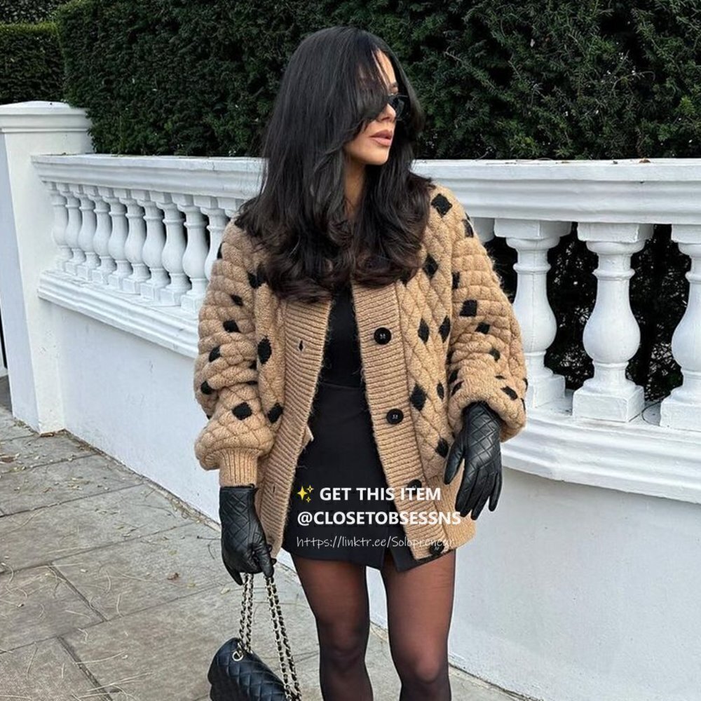 ZARA Oversized Wool-Blend Cardigan - Picture 3 of 17